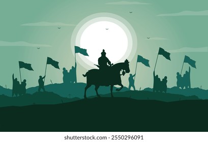 The March of the Muslim Armies  Illustration