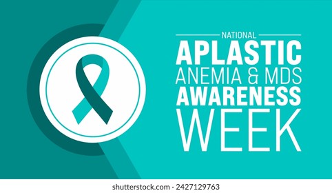 March is National Aplastic Anemia and MDS Awareness Week background template. Holiday concept. use to background, banner, placard, card, and poster design template with text inscription and standard