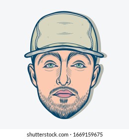 March,2020 : Portrait of Mac Miller.
American Rapper,Singer,and Songwriter.