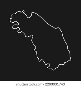 Marche Map. Region of Italy. Vector illustration.
