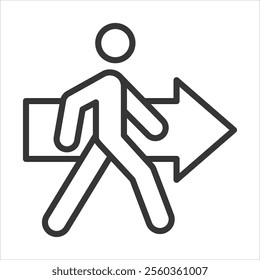 Marches Outline Icon Vector Illustration