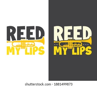 Marching Band design,  Reed My Lips