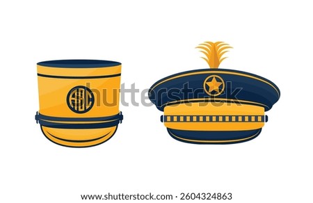 Marching Band Hat Logo Template Design