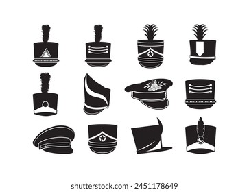 Marching Band Hat Vektorgrafik für Druck, Marching Band Hat Clipart, Marching Band Hat Vektorillustration