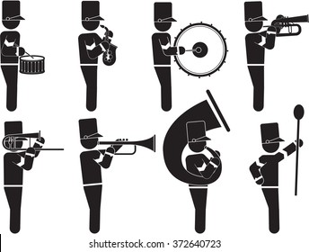 Marching Band Icon Set