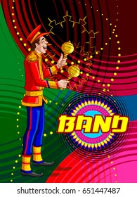 Marching Music Brass Band for festival celebration. Vector illustration - Shutterstock ID 651447487