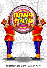 Marching Music Brass Band for festival celebration. Vector illustration