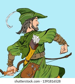 Robin hood vector svg