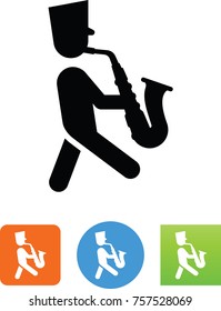 Marching Saxophone Player Icon