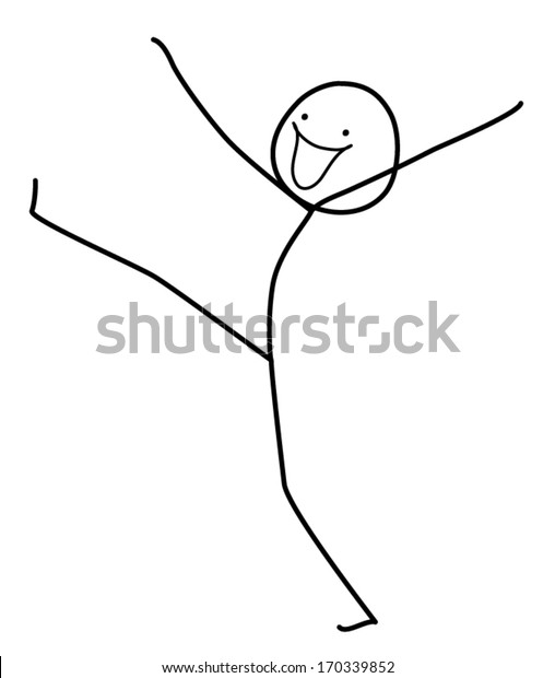 Marching Stickman Stock Vector (Royalty Free) 170339852 | Shutterstock