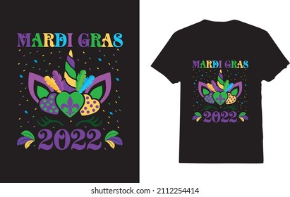 Mardi Gras 2022 T-Shirt For Girls 