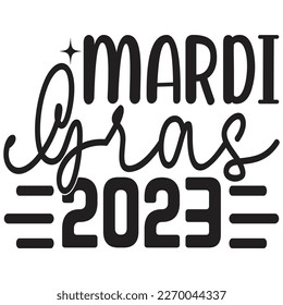 Mardi Gras 2023 t shirt design