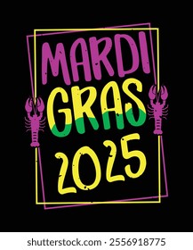 Mardi Gras 2025 t shirt design