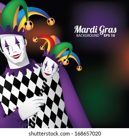 Mardi Gras background. EPS 10 vector, grouped for easy editing. No open shapes or paths.