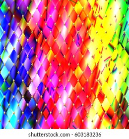 Mardi Gras background for greeting cards, textiles, wallpaper. Fat Tuesday. Vector illustration. Colorful geometric textures. 