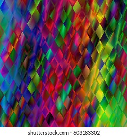 Mardi Gras background for greeting cards, textiles, wallpaper. Fat Tuesday. Vector illustration. Colorful geometric textures. 