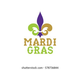 Mardi Gras background with text. Usable for greeting card, banner, gift packaging, promo. Fat tuesday, carnival