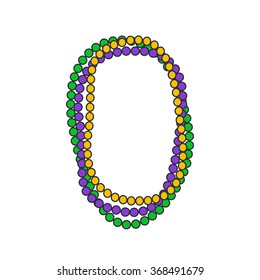 Mardi Gras Beads Vector Illustration Stock Vector (Royalty Free ...