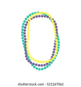 mardi gras beads vector