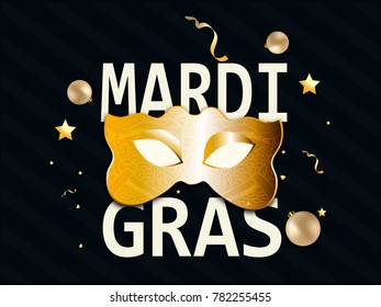 Mardi Gras beautiful Mask background 