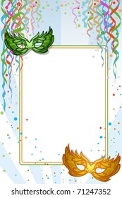 Mardi Gras / Carnival background with copy space