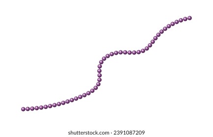 Mardi gras carnival beads. Vector illustration.