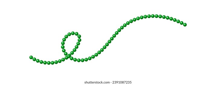 Mardi gras Karneval Perlen. Vektorgrafik.