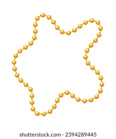 Mardi gras carnival beads. Vector illustration.