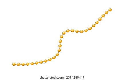Mardi gras carnival beads. Vector illustration.