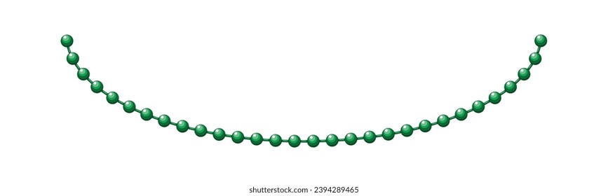 Mardi gras carnival beads. Vector illustration.
