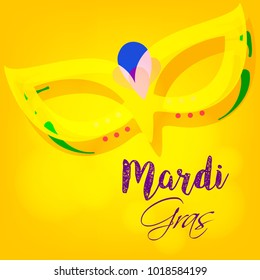 Mardi Gras Carnival Design, Vector Illustration.