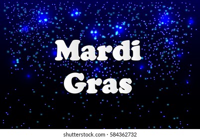 Mardi Gras carnival. EPS10. Bright purple, green and yellow circle. Festival New Orleans. Fat Tuesday. Colorful ethnic Indian tricolor. For websites, cards,