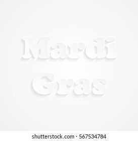 Mardi Gras carnival. Festival New Orleans "Fat Tuesday". Congratulation to "Shrove Tuesday". Background for banner or site.