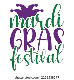 Mardi Gras Carnival, Filigree Calligraphic Font With Traditional Symbol Of Mardi Gras - Fleur De Lis, Elegant Fancy Logo With Greeting Slogan
