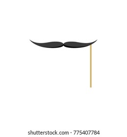 Mardi Gras carnival mask with mustache. mask icon. mask illustration can use for party decoration and masquerade.