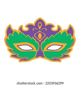 Mardi Gras Carnival mask is a simple vector illustration 