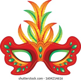 Mardi gras carnival mask vector