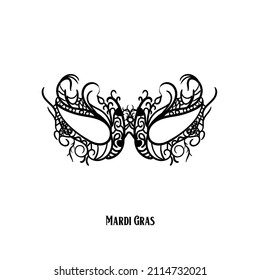 Vector de máscaras del Carnaval de Mardi Gras
