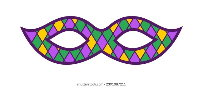 Mardi gras carnival mask. Vector illustration.