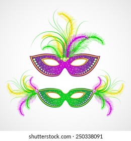 Mardi Gras carnival mask. Vector illustration.