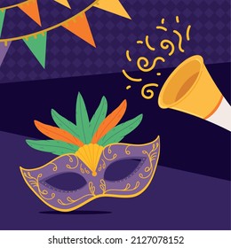 mardi gras carnival party decoration design