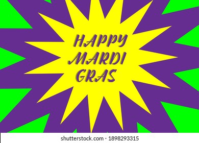 mardi gras carnival party design with colorful background with star design . Fat tuesday, carnival, festival. Vector isolated on white background. For greeting card, banner, gift packaging. 
