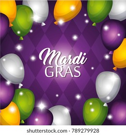 mardi gras carnival party poster background