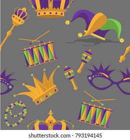 Mardi Gras carnival pattern
