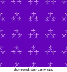 Mardi Gras Carnival seamless pattern with fleur-de-lis. Vector illustration EPS10.