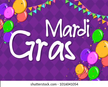 Mardi Gras carnival set icons, design element , flat style. Collection Mardi Gras, mask with feathers, beads, fleur de lis, comedy and tragedy, party decorations. illustration, clip art