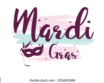 Mardi Gras carnival set icons, design element , flat style. Collection Mardi Gras, mask with feathers, beads, fleur de lis, comedy and tragedy, party decorations. illustration, clip art