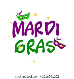 Mardi Gras carnival set icons, design element , flat style. Collection Mardi Gras, mask with feathers, beads, fleur de lis, comedy and tragedy, party decorations. illustration, clip art