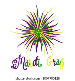 Mardi Gras carnival set, masquerade vector  illustration isolate