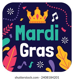 Mardi Gras Groovy© Sticker